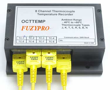 FuzyPro, OCTTEMP, 8 Channel Thermocouple Recorder